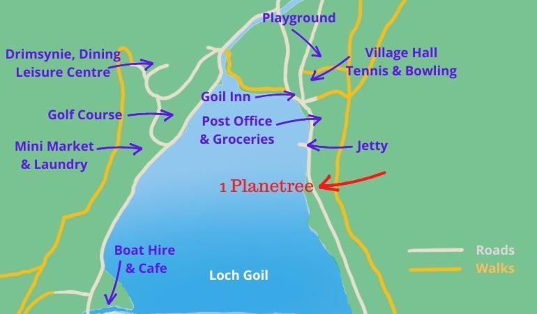 1 Planetree Cottage - Loch View 洛赫戈伊尔黑德 外观 照片